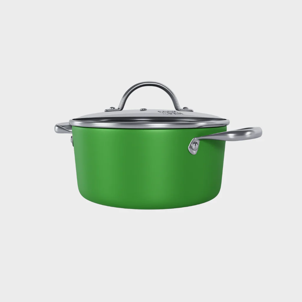 Go Green Honey Kookpan met deksel 22 cm - RVS - Image 3