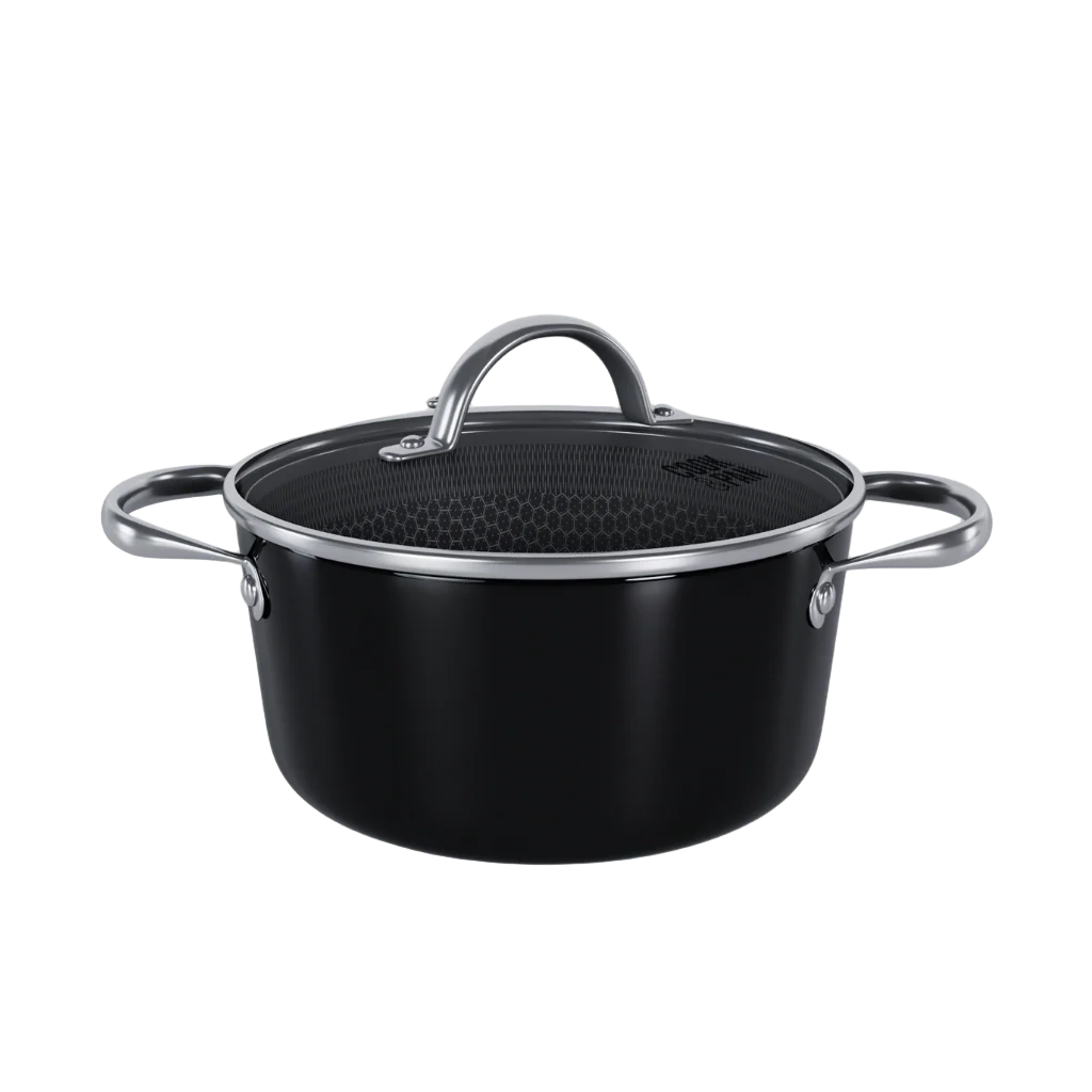 Signature Honey Kookpan met deksel 20 cm - RVS